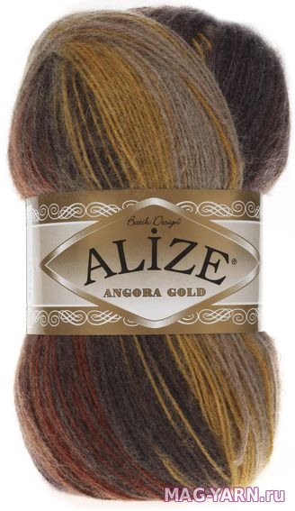 Alize купить остаток 29 мотков пряжа Ангора голд батик (Angora Gold batik)цвет 3379